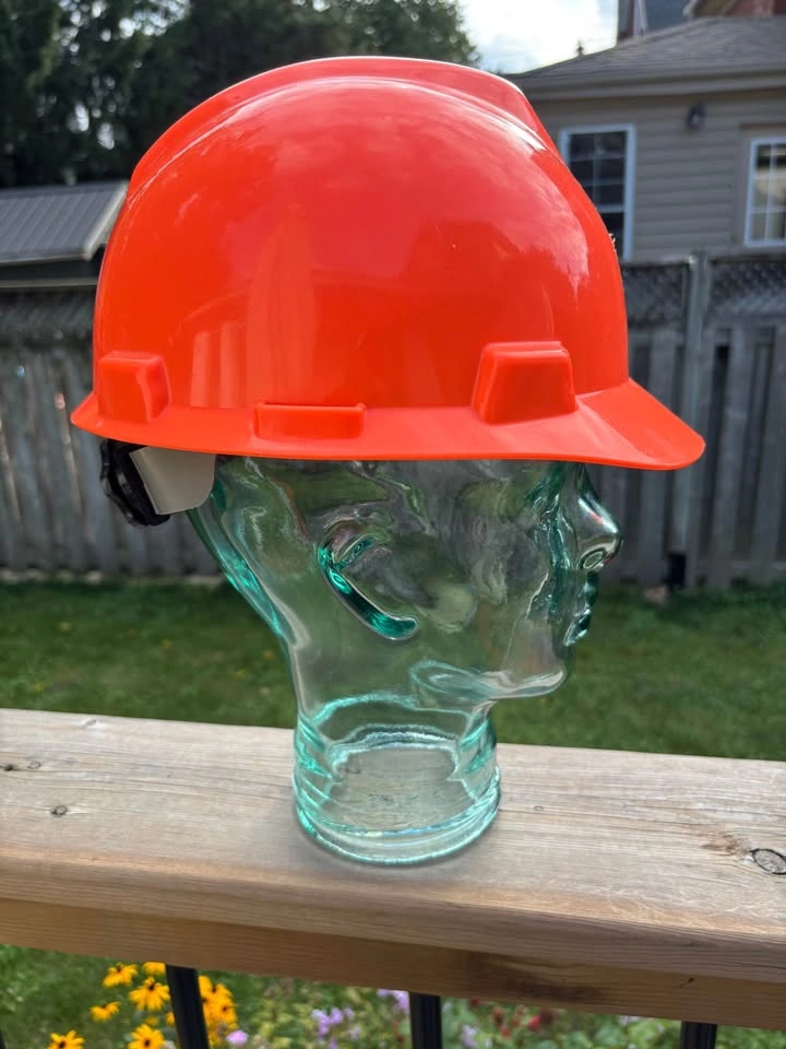🎃Neon Orange Hard Hat – Perfect for Costumes / Cosplay! - photo 3