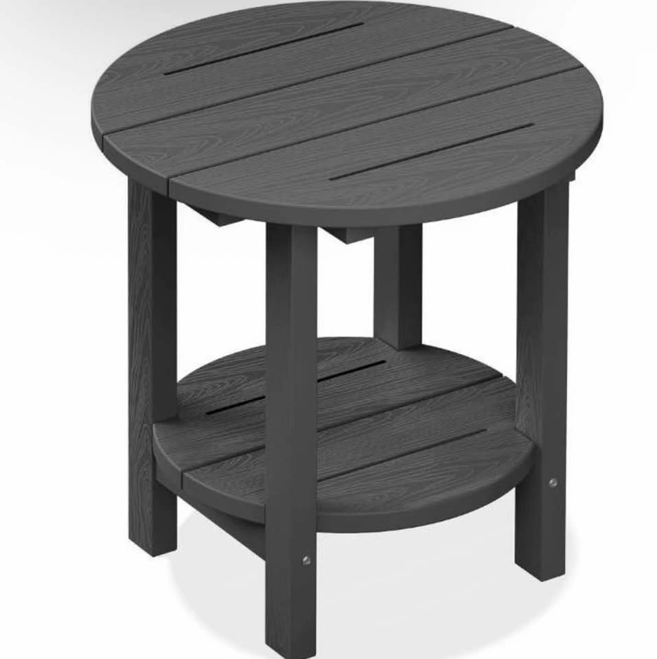 Outdoor Patio Set: 2 Chairs & Round Side Table - photo 3
