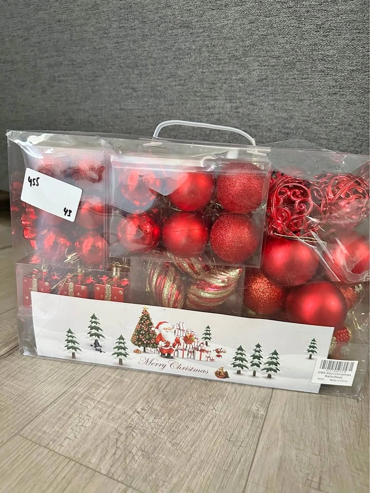 Brand new Christmas ornament set- 72ct
