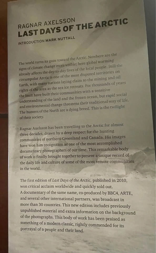 Ragnar Axelsson: Last Days of the Arctic (Hardcover) - photo 4