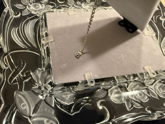 Mikasa Crystal “Victorian” Frosted & Clear Photo Frame - photo 3
