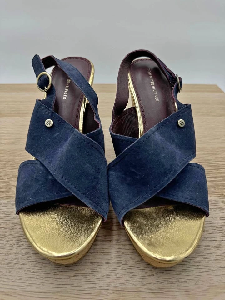 TH Tommy Hilfiger suede Sandal wedges