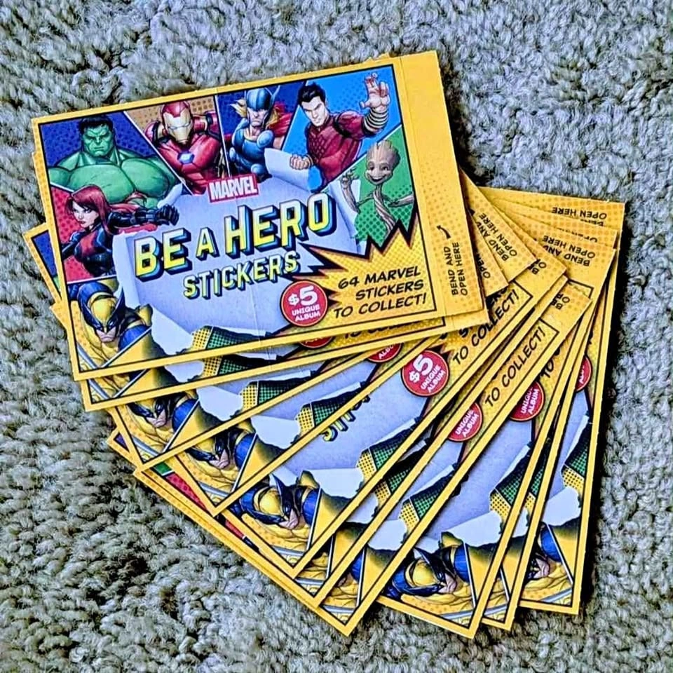 Marvel Be A Hero Sticker Packs