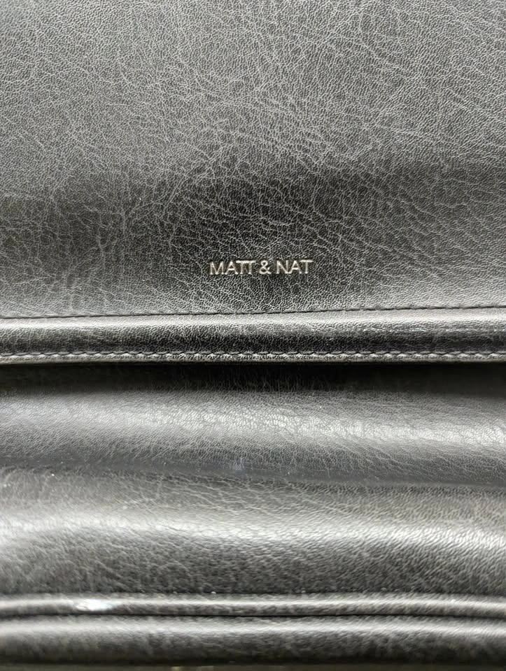 Matt & Nat Vegan Leather Shoulder Bag (Dark Gray) - photo 2