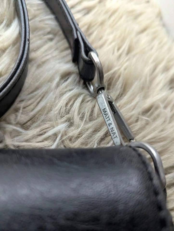 Matt & Nat Vegan Leather Shoulder Bag (Dark Gray) - photo 3