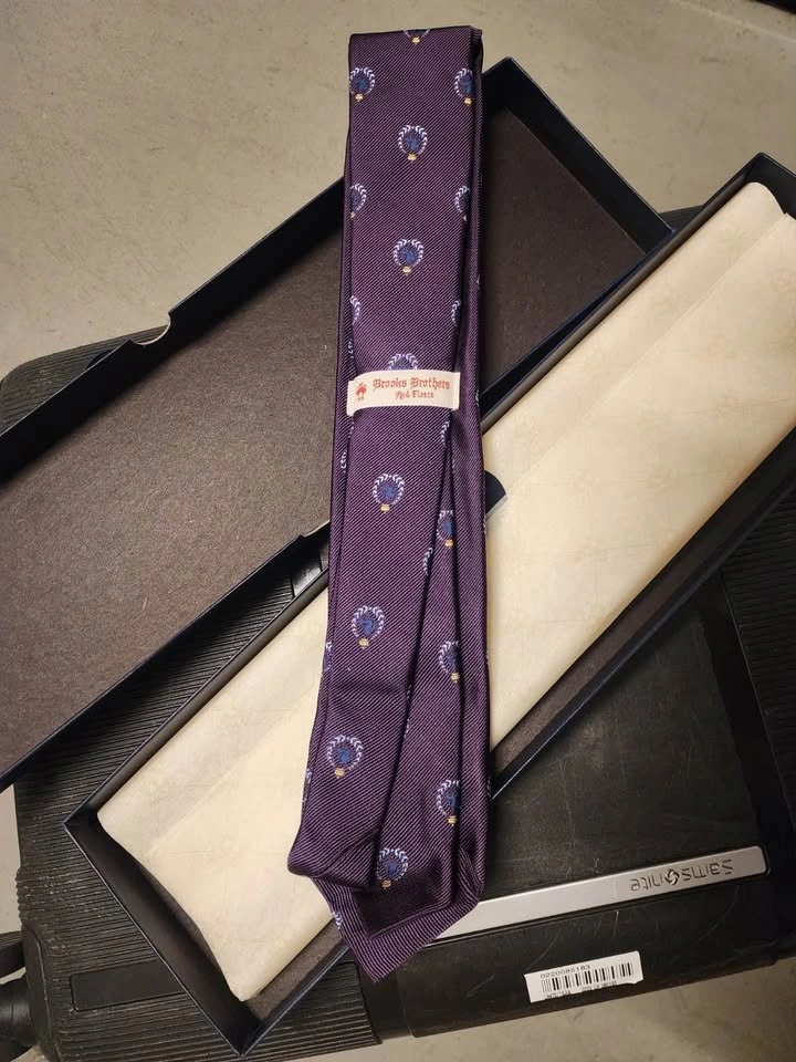 Brooke Brothers Purple Silk Tie - New - photo 2