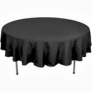 Black Round Tablecloths