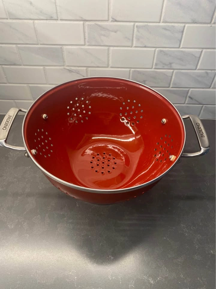 Paderno Red Enamel Colander - photo 2