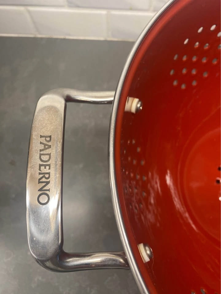 Paderno Red Enamel Colander - photo 3