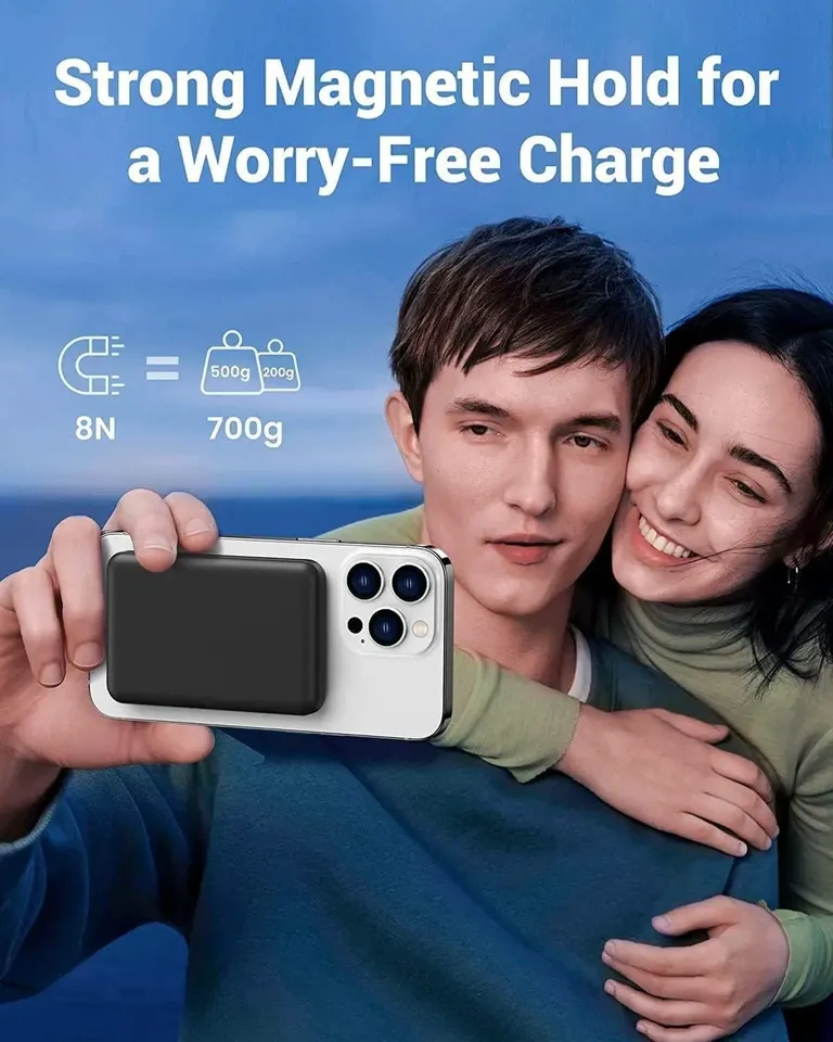 $38 MagSafe Power Bank 10000mAh with Built-in USB-C Cables - Bla - photo 5