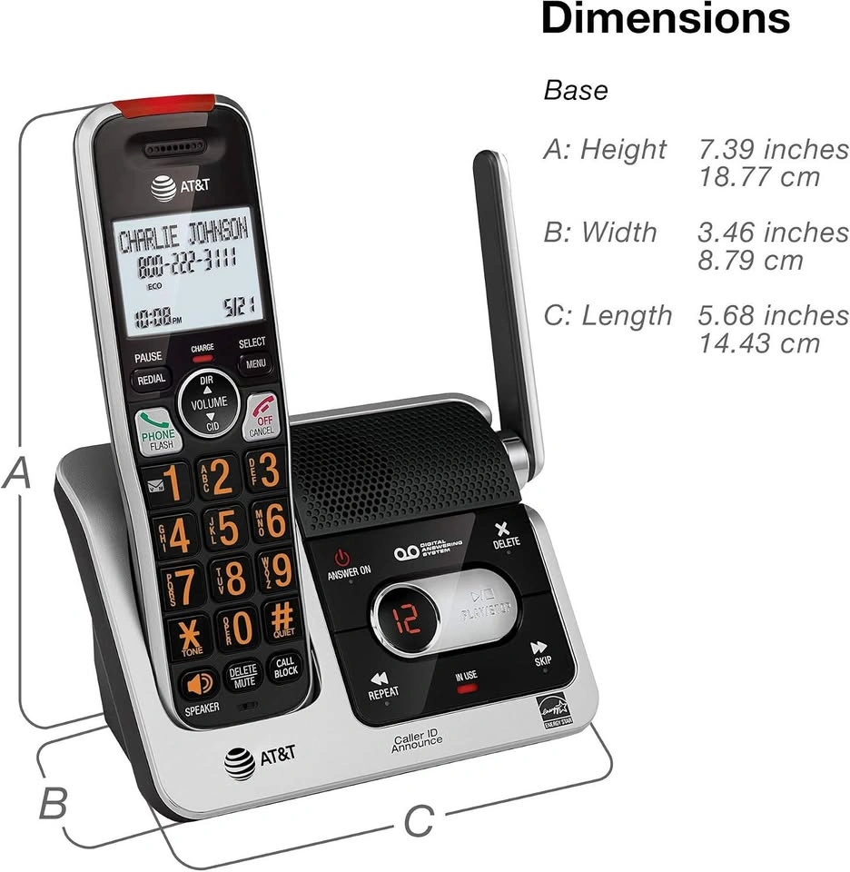 AT&T BL102-2 DECT 6.0 2-Handset Cordless Phone - photo 3