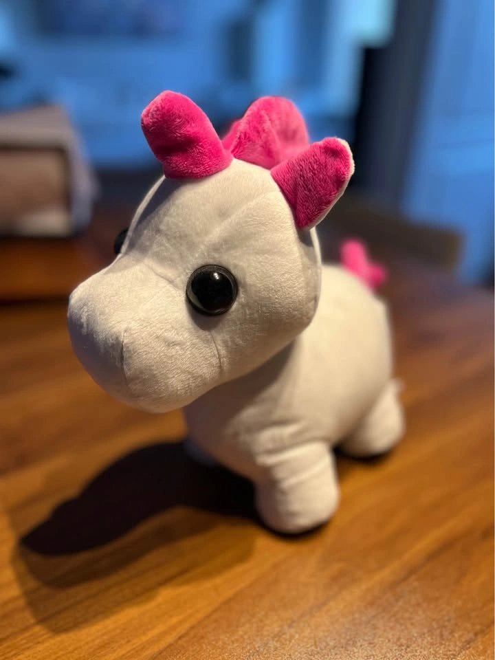Adopt Me! Neon Unicorn Light-Up Plush - Soft and Cuddly - photo 2