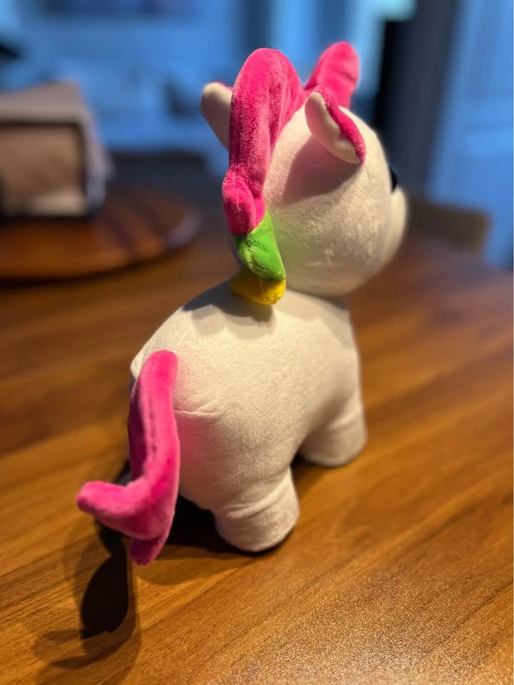 Adopt Me! Neon Unicorn Light-Up Plush - Soft and Cuddly - photo 3