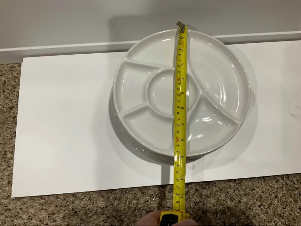 Fondue Plate Set - keeps everything separated - Set of 6 image indicator(2)