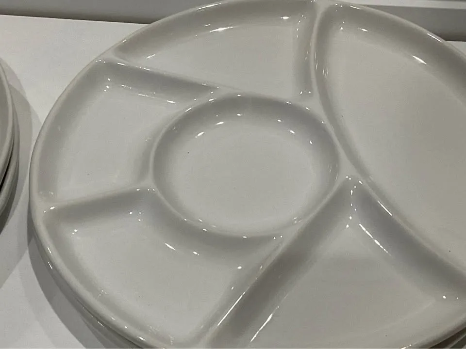 Fondue Plate Set - keeps everything separated - Set of 6 image indicator(3)