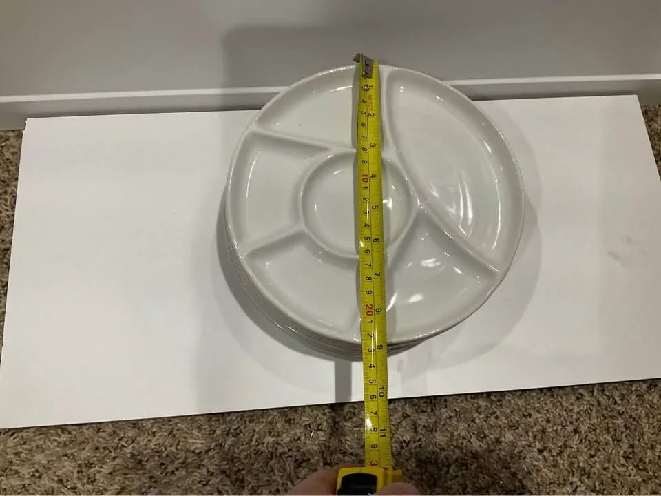 Fondue Plate Set - keeps everything separated - Set of 6 image indicator(4)