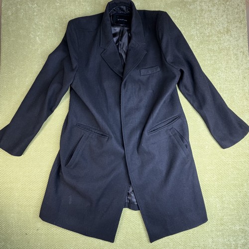 Structure Men's XL Black Long Overcoat
