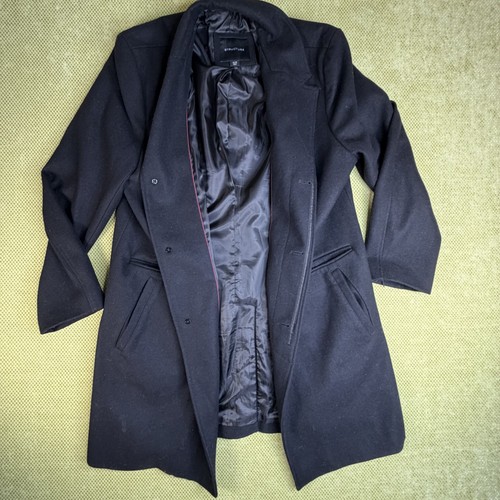 Structure Men's XL Black Long Overcoat - photo 3