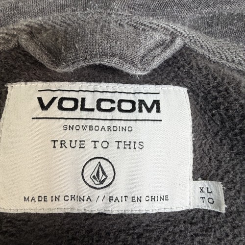 Volcom Men's Grey Two Tone Full Zip Hoodie Jacket - photo 3