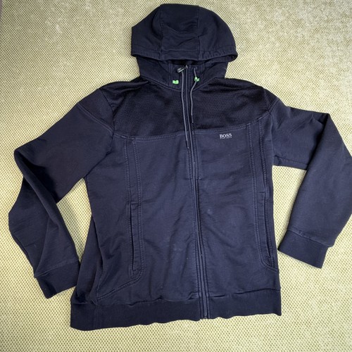 BOSS Hugo Boss Men's XXL Saggy 1 Black Full Zip Hoodie