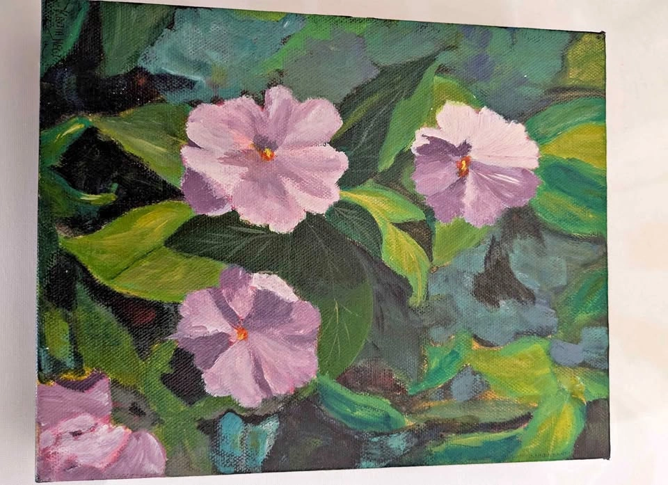 Original Painting- Pansy Flower