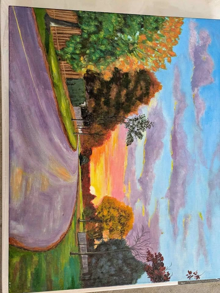 Original Landscape of Glorious Sunset