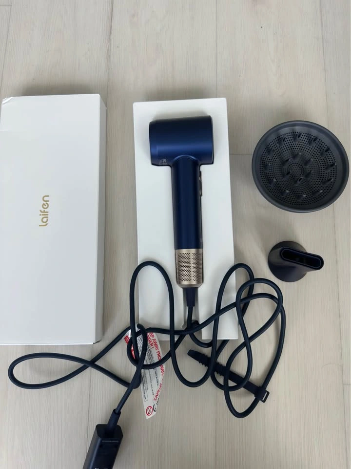 Laifen Hair Dryer High Speed Ionic | Diffuser + Attachments - photo 3