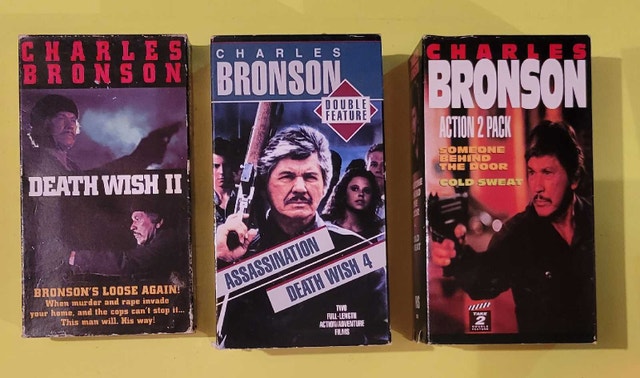 Charles Bronson VHS Movie Collection
