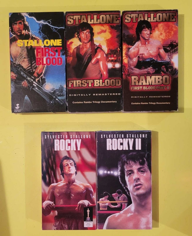 Sylvester Stallone VHS Collection