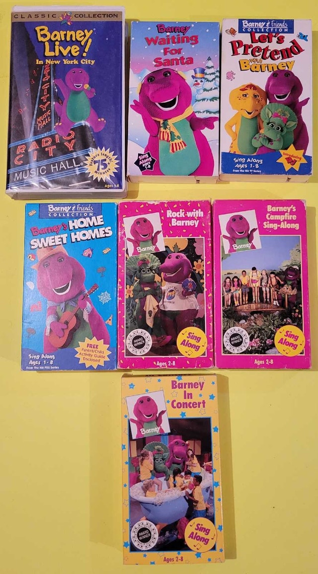 Barney's VHS movies