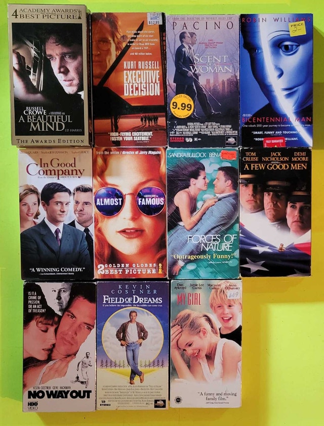 More Drama/romance VHS Movies
