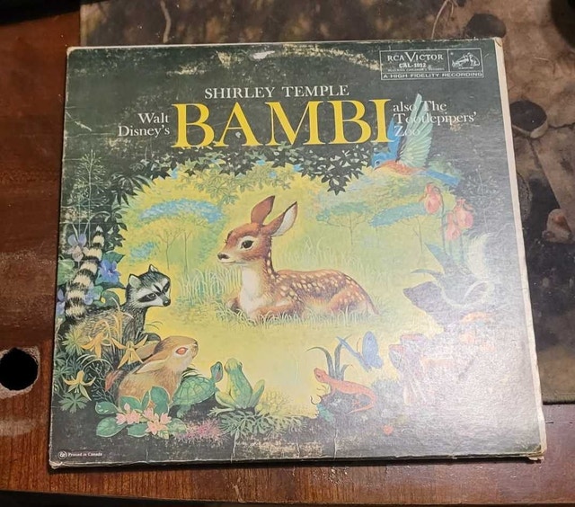 RCA Victor Shirley Temple Bambi Vinyl Record