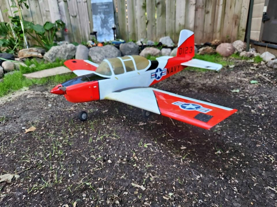 Rc airplane eflite t34 mentor 25e