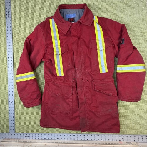 Actionwest FR HRC 4 Arc Flash Coat Mens 42 Red ATPV 41.8 Cal