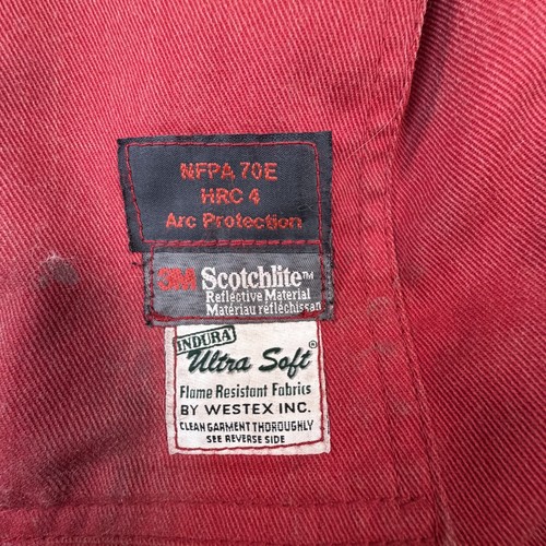 Actionwest FR HRC 4 Arc Flash Coat Mens 42 Red ATPV 41.8 Cal - photo 4