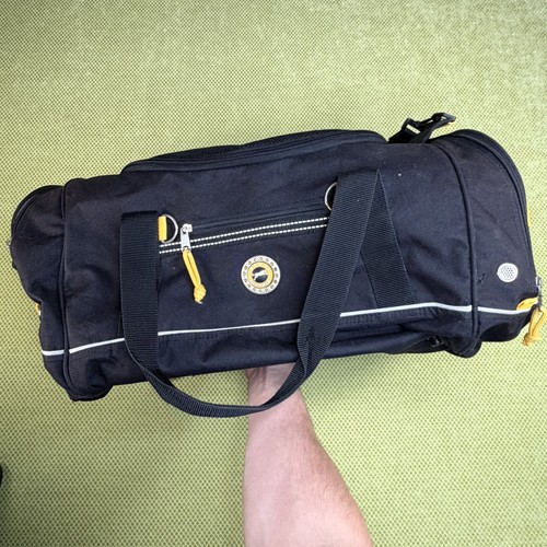 Jaguar Equipment Duffel Bag Black Yellow Travel Gym Shoulder Str