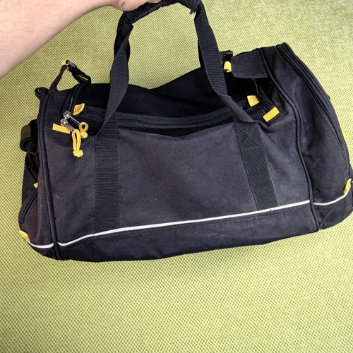 Jaguar Equipment Duffel Bag Black Yellow Travel Gym Shoulder Str - photo 5