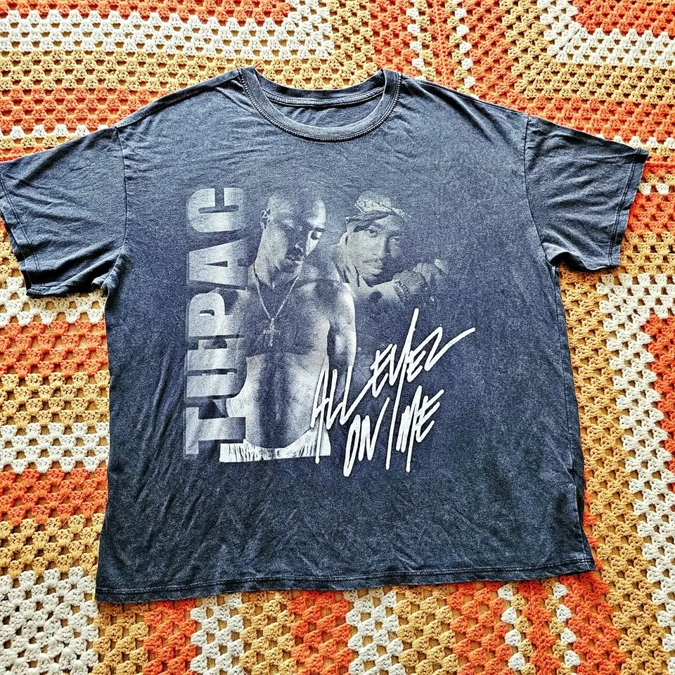 Tupac Womens Boxy Fit All Eyez On Me Graphic Tshirt