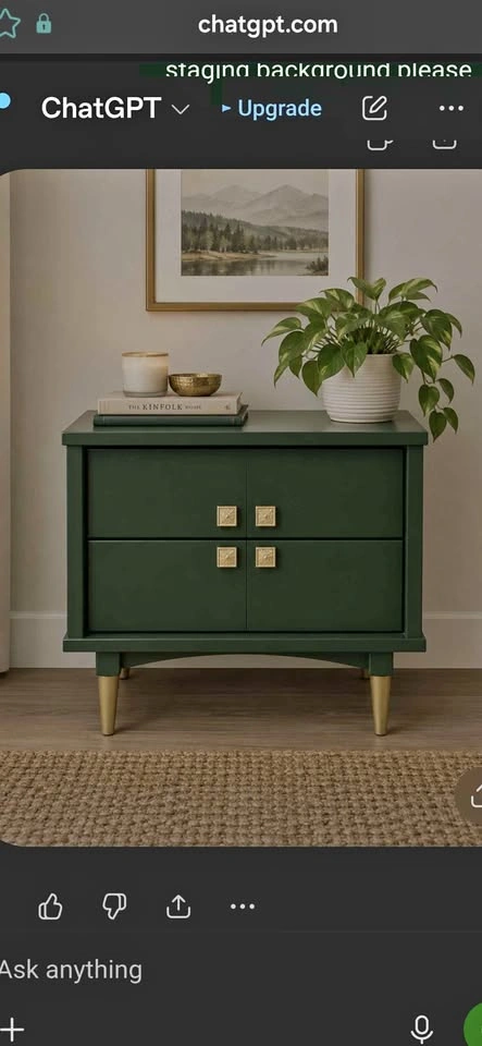Refinished Vintage 2-Drawer Dresser / Nightstand ✨