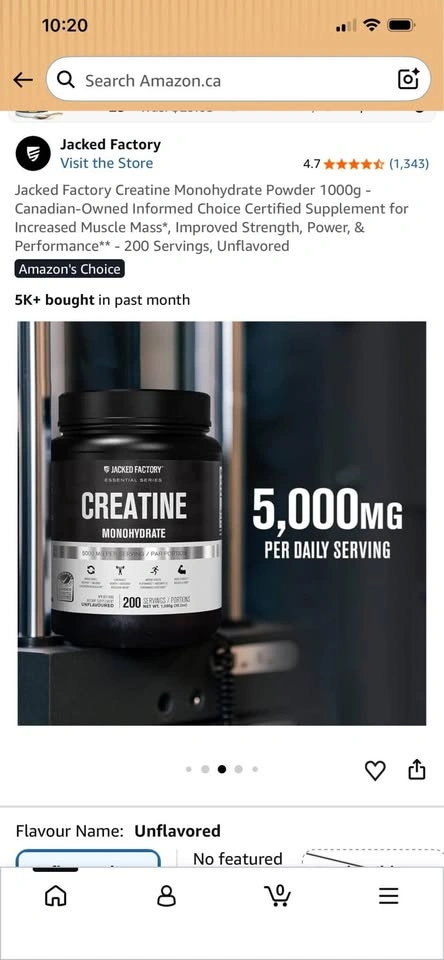Jacked Factory Creatine Monohydrate 1000g - photo 5