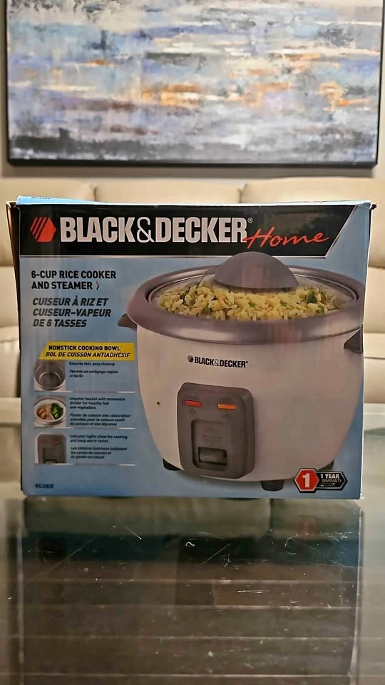 NEW Black and Decker Rice Cooker and Steamer