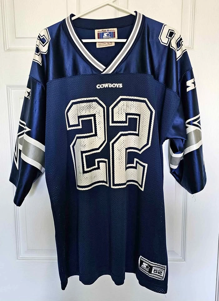 Vintage Starter Dallas Cowboys Emmitt Smith #22 NFL Jersey - Siz