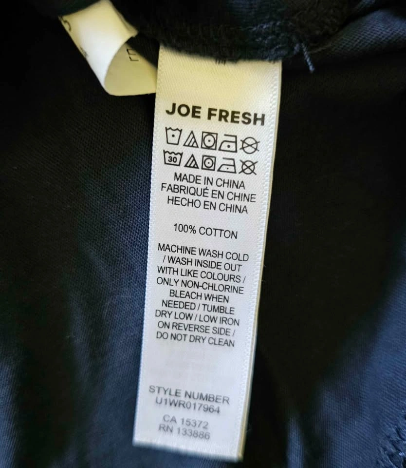 Brand New Joe Fresh Women's Black Eyelet Hem Top - Size L - photo 3