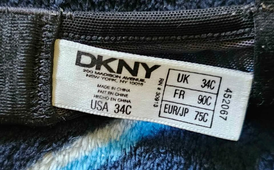 DKNY Women's Black Lace Overlay Underwire Bra - Size 34C - photo 2