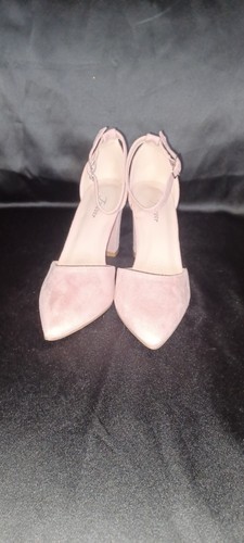 Forever Blush Pink Pointed Toe Ankle Strap Block Heel Size 9 - photo 2