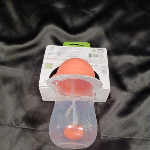 Munchkin Any Angle 10 oz Pink/Clear Weighted Straw Sippy Cup - photo 4