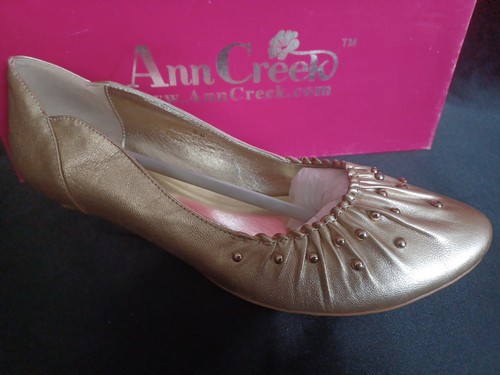 Ann Creek Gold Starlight Flat Shoe With Small Heel 9M NWB - photo 2