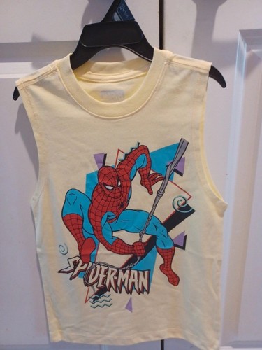 Spider-Man Sleeveless Children's T Shirt Sizes XS And L