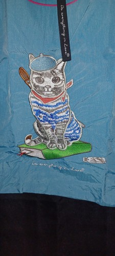 Do Everything In Love Cat Painter Tote Bag NWT - photo 2