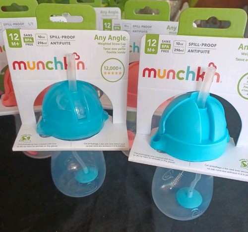 Munchkin Click Lock Weighted Straw Cup - 10oz - Blue